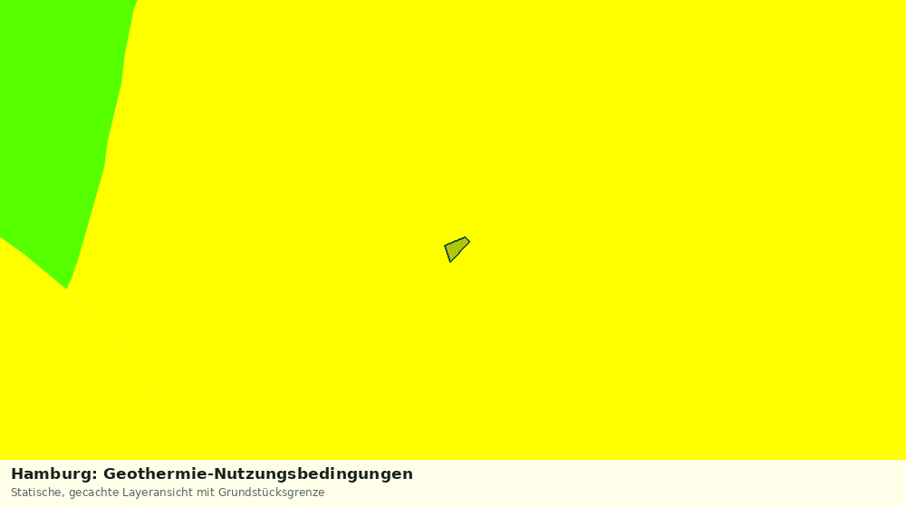 Statische Kartenansicht: Hamburg: Geothermie-Nutzungsbedingungen