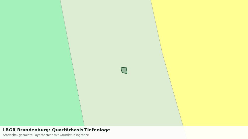 Statische Kartenansicht: LBGR Brandenburg: Quartärbasis-Tiefenlage