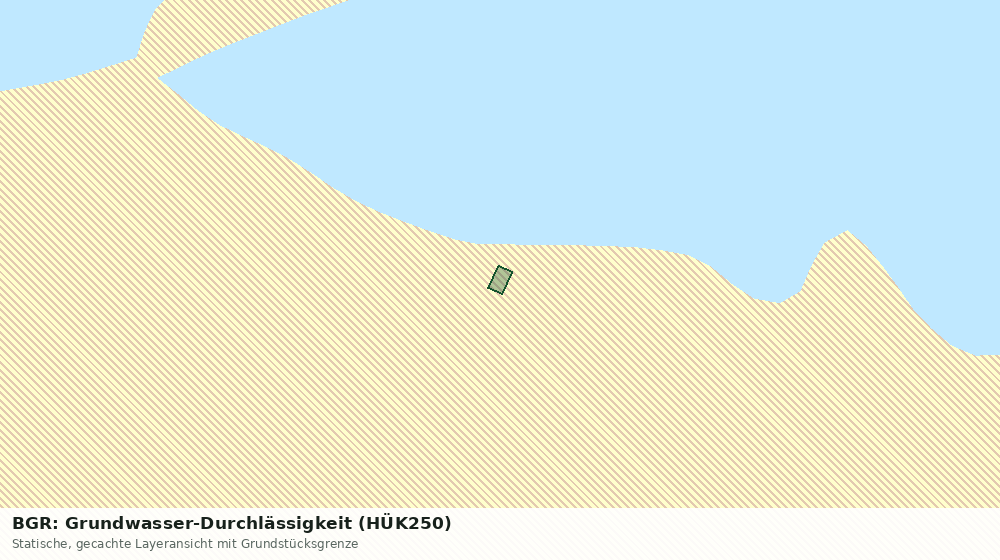 Statische Kartenansicht: BGR: Grundwasser-Durchlässigkeit (HÜK250)