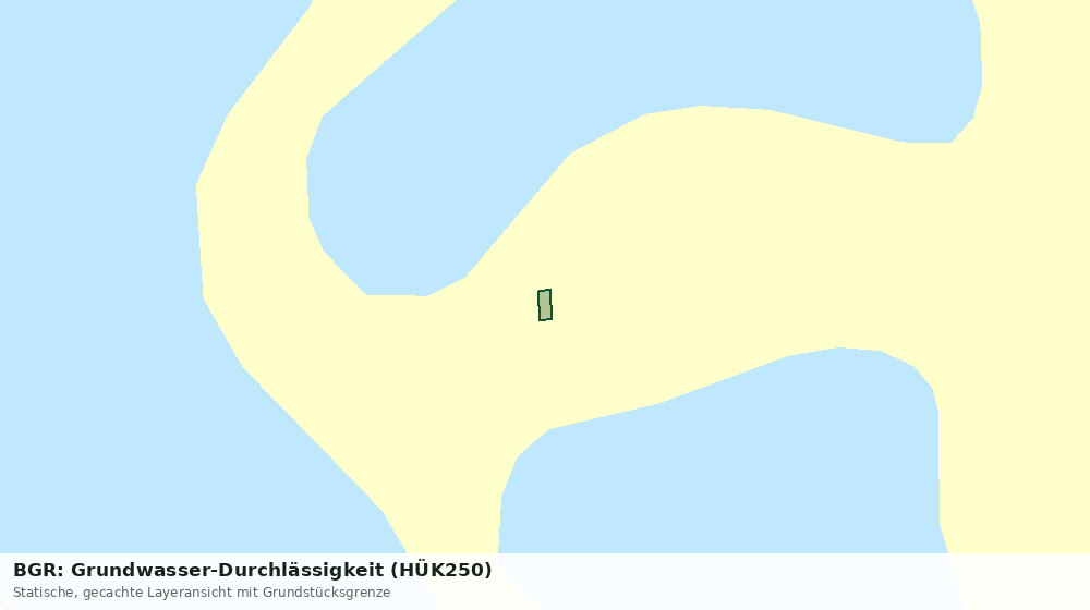 Statische Kartenansicht: BGR: Grundwasser-Durchlässigkeit (HÜK250)