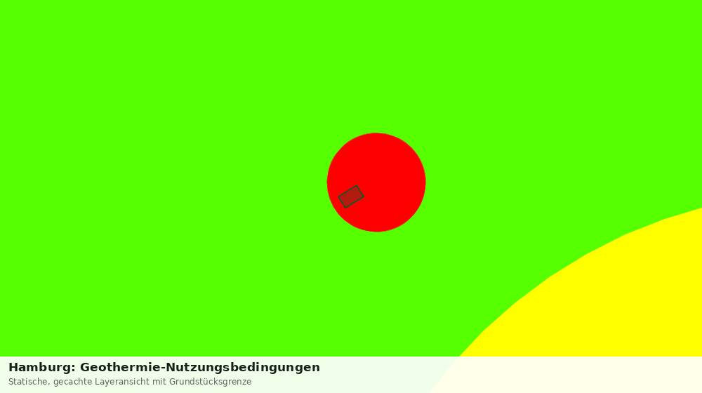 Statische Kartenansicht: Hamburg: Geothermie-Nutzungsbedingungen