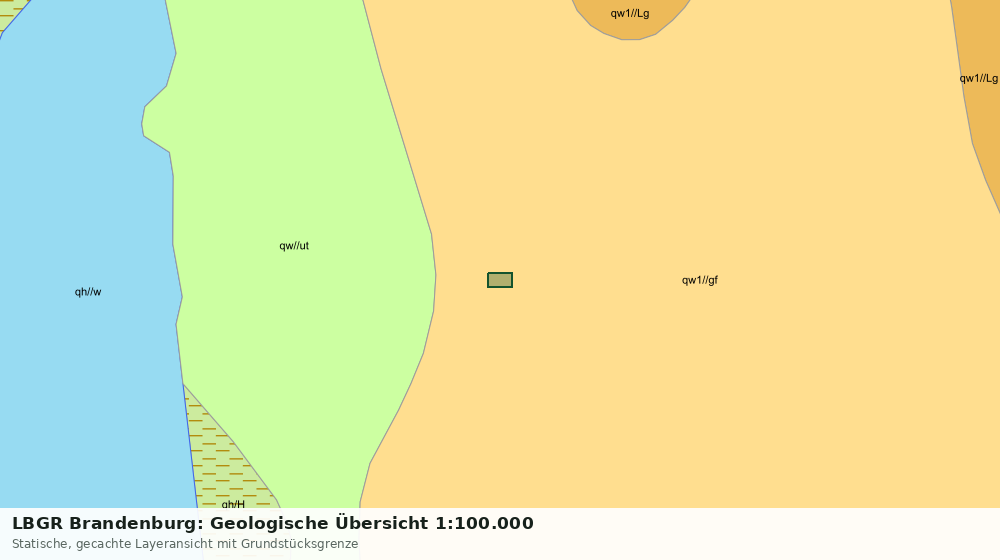 Statische Kartenansicht: LBGR Brandenburg: Geologische Übersicht 1:100.000