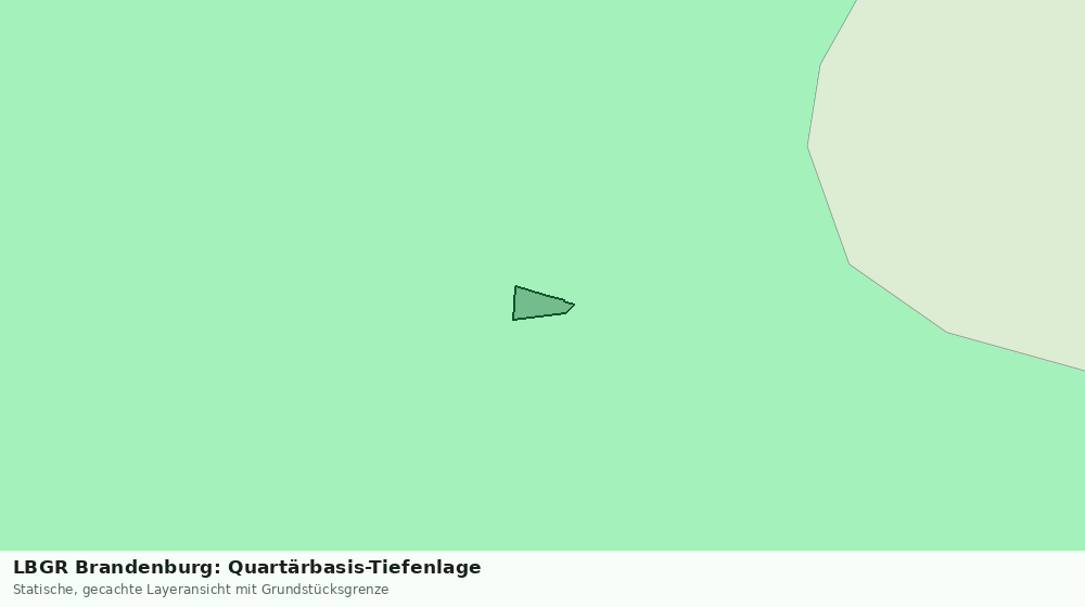 Statische Kartenansicht: LBGR Brandenburg: Quartärbasis-Tiefenlage