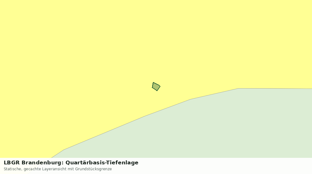 Statische Kartenansicht: LBGR Brandenburg: Quartärbasis-Tiefenlage