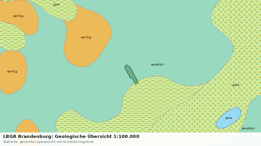 Statische Kartenansicht: LBGR Brandenburg: Geologische Übersicht 1:100.000
