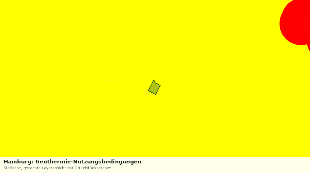 Statische Kartenansicht: Hamburg: Geothermie-Nutzungsbedingungen