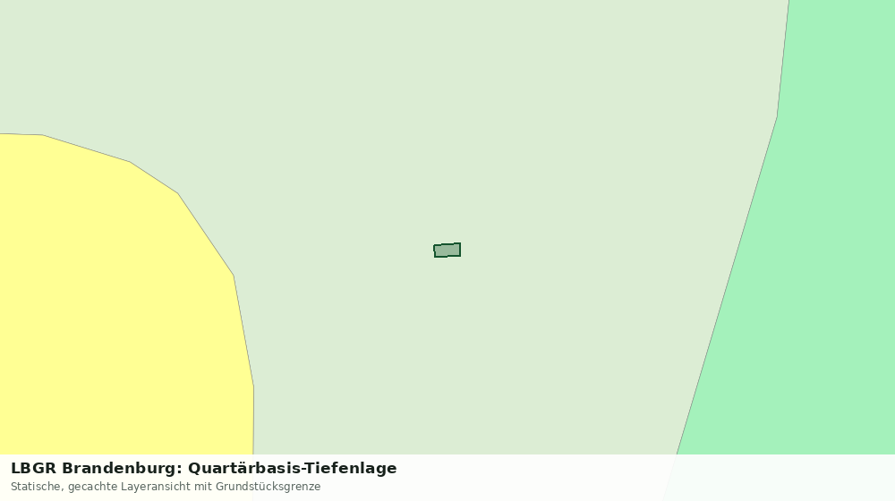 Statische Kartenansicht: LBGR Brandenburg: Quartärbasis-Tiefenlage