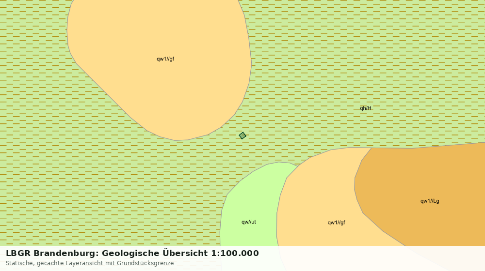 Statische Kartenansicht: LBGR Brandenburg: Geologische Übersicht 1:100.000