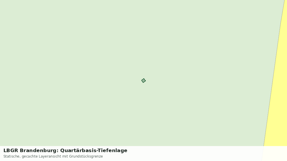 Statische Kartenansicht: LBGR Brandenburg: Quartärbasis-Tiefenlage