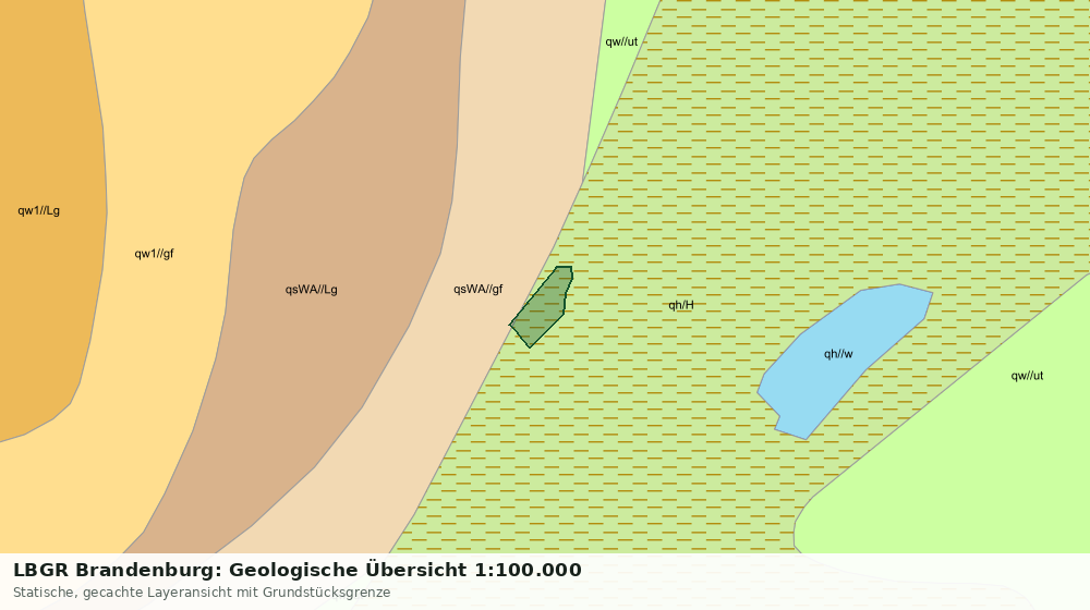 Statische Kartenansicht: LBGR Brandenburg: Geologische Übersicht 1:100.000