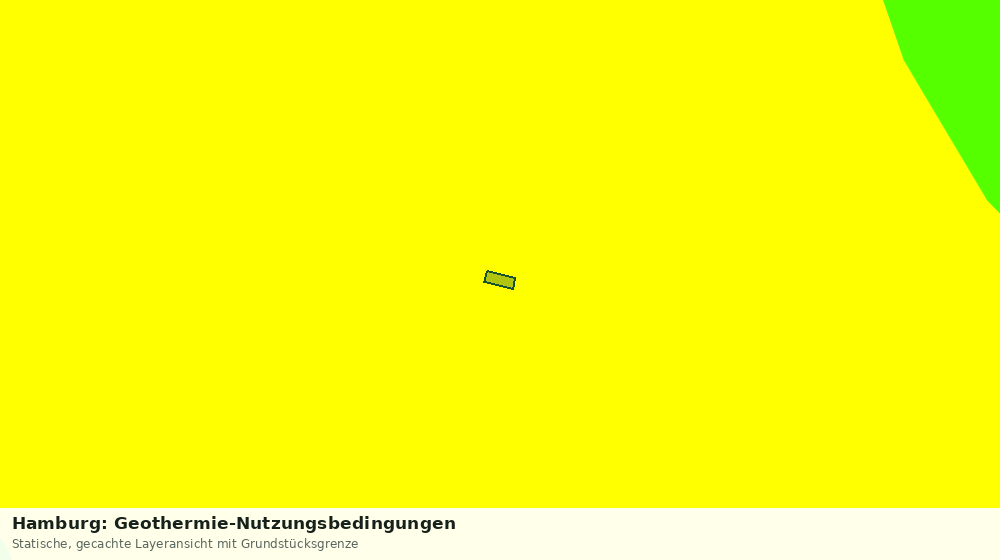 Statische Kartenansicht: Hamburg: Geothermie-Nutzungsbedingungen