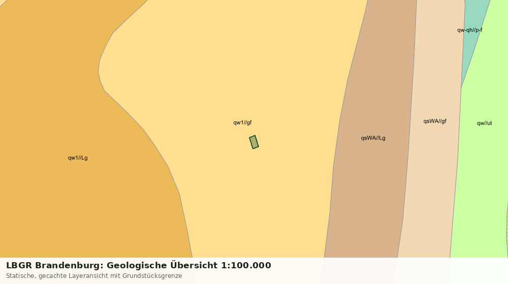 Statische Kartenansicht: LBGR Brandenburg: Geologische Übersicht 1:100.000