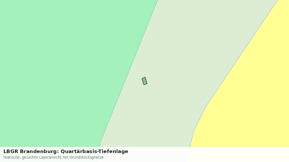 Statische Kartenansicht: LBGR Brandenburg: Quartärbasis-Tiefenlage