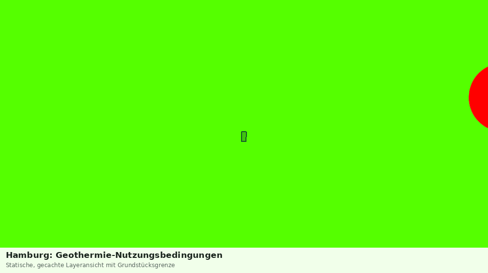 Statische Kartenansicht: Hamburg: Geothermie-Nutzungsbedingungen