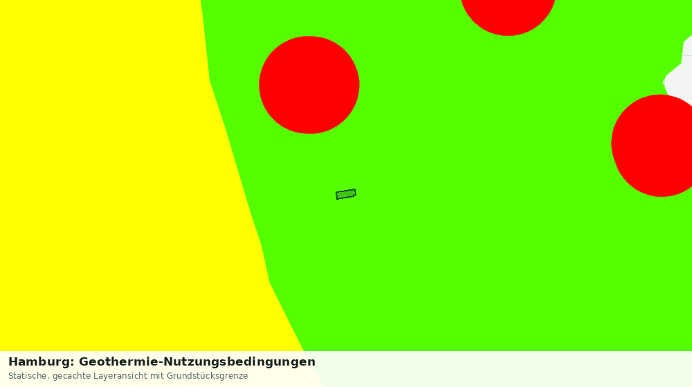 Statische Kartenansicht: Hamburg: Geothermie-Nutzungsbedingungen