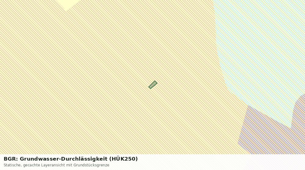 Statische Kartenansicht: BGR: Grundwasser-Durchlässigkeit (HÜK250)