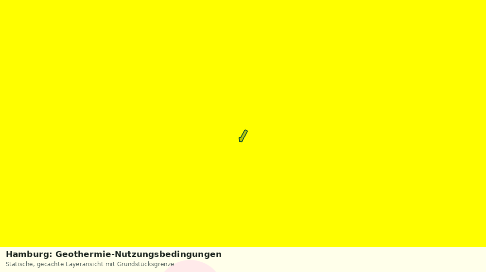 Statische Kartenansicht: Hamburg: Geothermie-Nutzungsbedingungen