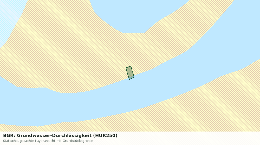 Statische Kartenansicht: BGR: Grundwasser-Durchlässigkeit (HÜK250)