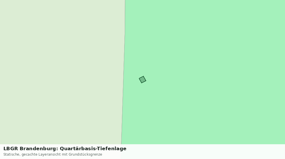 Statische Kartenansicht: LBGR Brandenburg: Quartärbasis-Tiefenlage