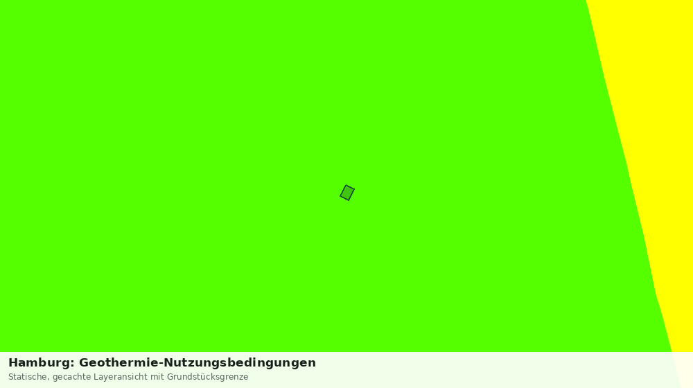 Statische Kartenansicht: Hamburg: Geothermie-Nutzungsbedingungen