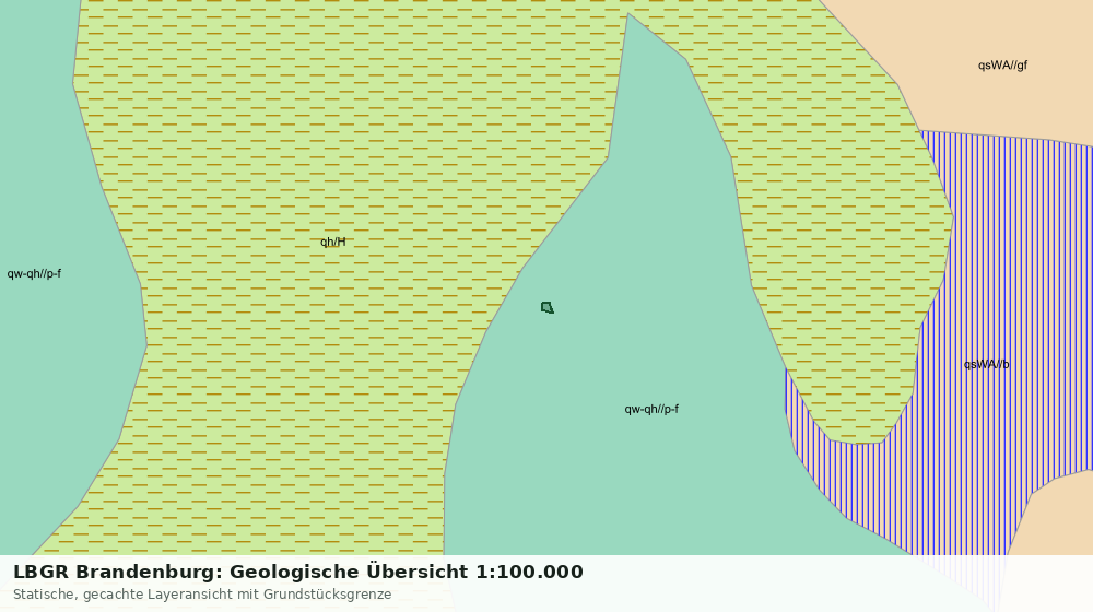 Statische Kartenansicht: LBGR Brandenburg: Geologische Übersicht 1:100.000