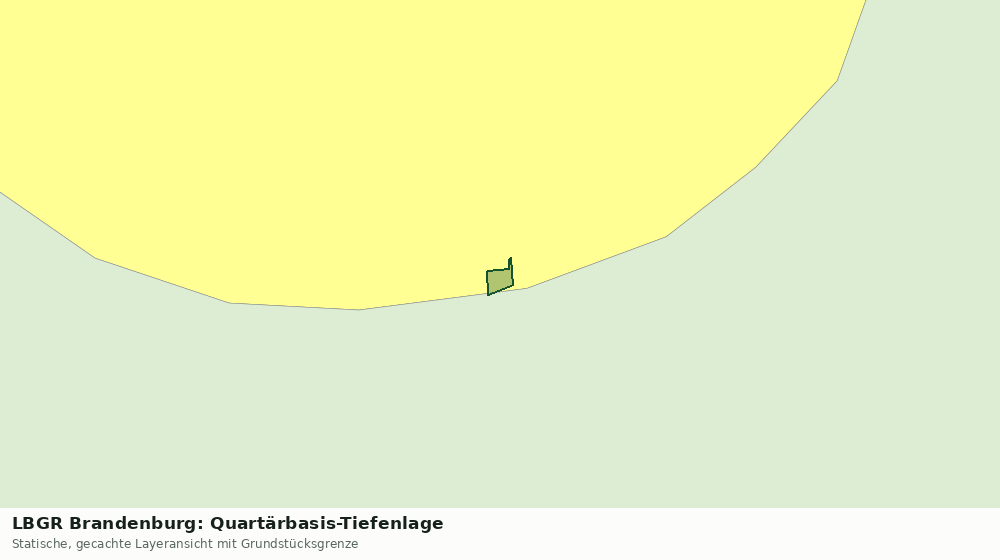 Statische Kartenansicht: LBGR Brandenburg: Quartärbasis-Tiefenlage