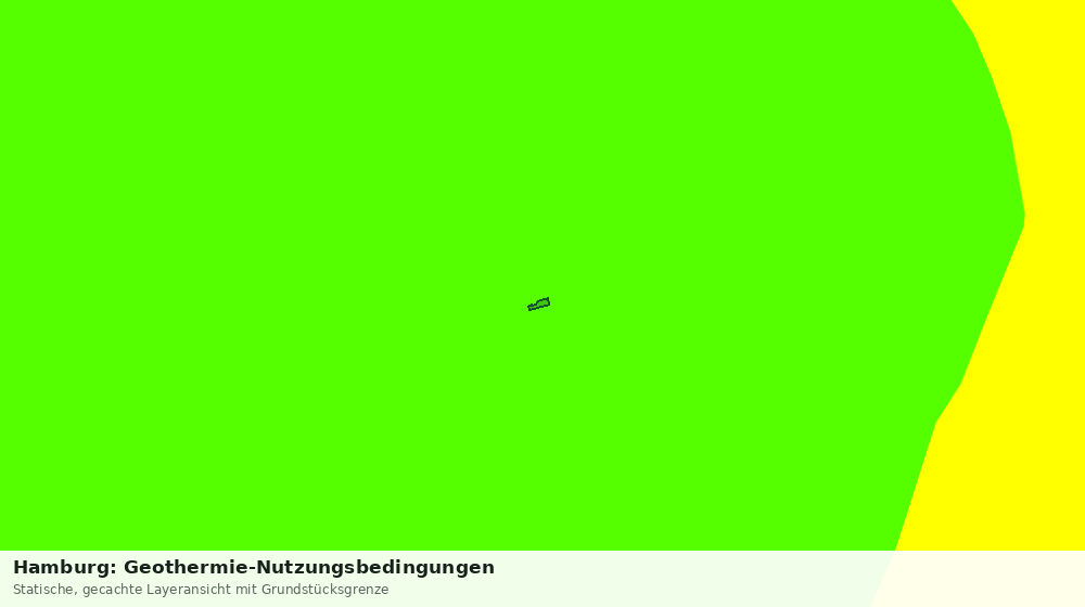 Statische Kartenansicht: Hamburg: Geothermie-Nutzungsbedingungen