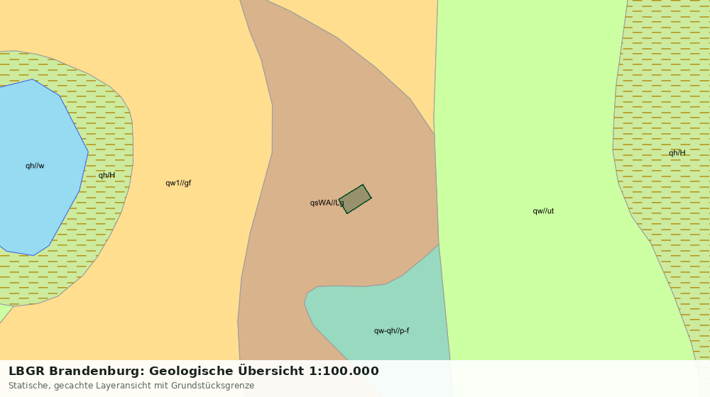 Statische Kartenansicht: LBGR Brandenburg: Geologische Übersicht 1:100.000