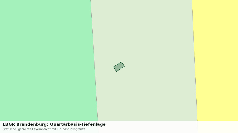 Statische Kartenansicht: LBGR Brandenburg: Quartärbasis-Tiefenlage