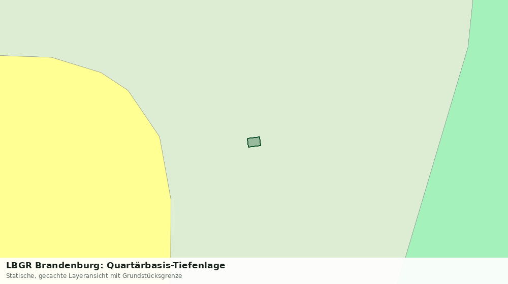 Statische Kartenansicht: LBGR Brandenburg: Quartärbasis-Tiefenlage