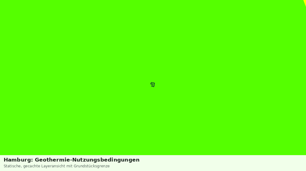 Statische Kartenansicht: Hamburg: Geothermie-Nutzungsbedingungen