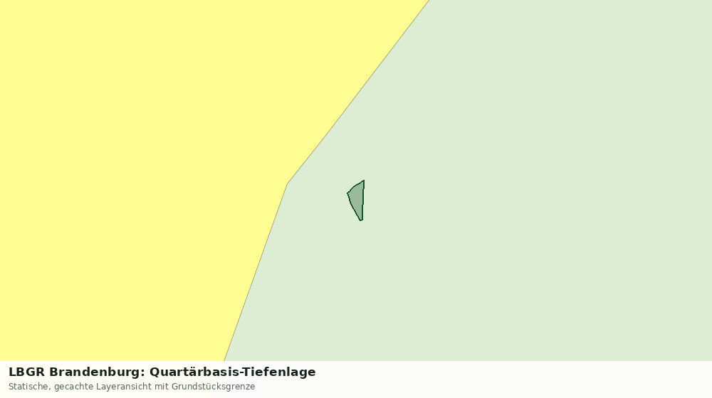 Statische Kartenansicht: LBGR Brandenburg: Quartärbasis-Tiefenlage