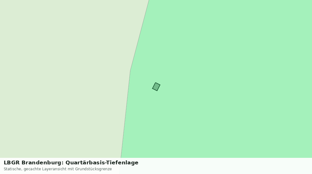 Statische Kartenansicht: LBGR Brandenburg: Quartärbasis-Tiefenlage