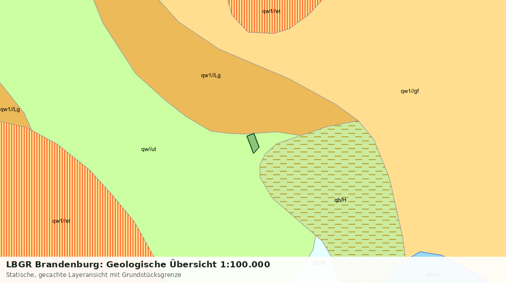 Statische Kartenansicht: LBGR Brandenburg: Geologische Übersicht 1:100.000