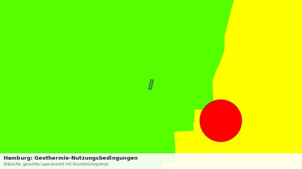 Statische Kartenansicht: Hamburg: Geothermie-Nutzungsbedingungen