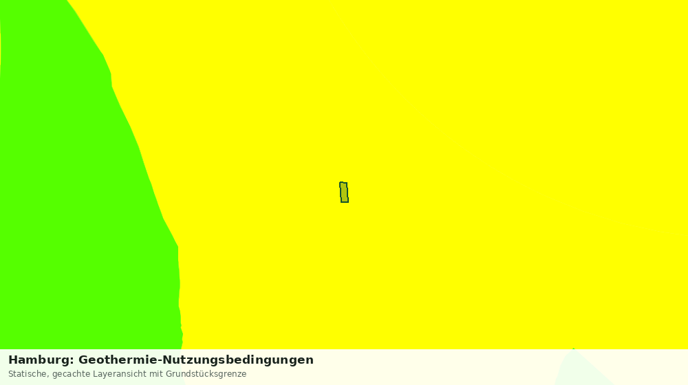 Statische Kartenansicht: Hamburg: Geothermie-Nutzungsbedingungen