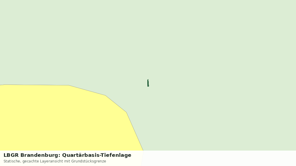 Statische Kartenansicht: LBGR Brandenburg: Quartärbasis-Tiefenlage