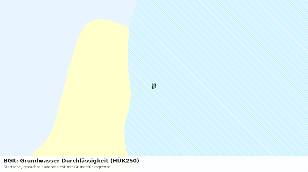 Statische Kartenansicht: BGR: Grundwasser-Durchlässigkeit (HÜK250)
