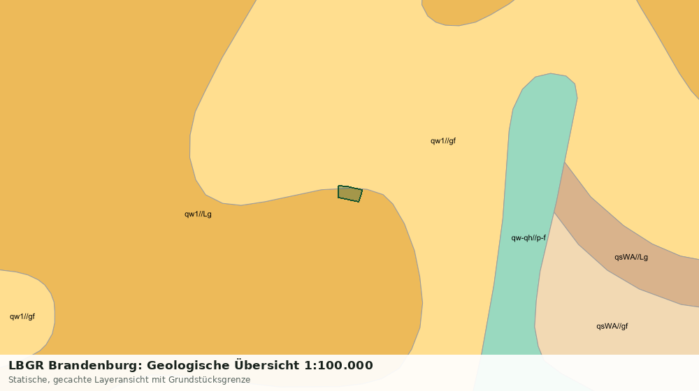 Statische Kartenansicht: LBGR Brandenburg: Geologische Übersicht 1:100.000
