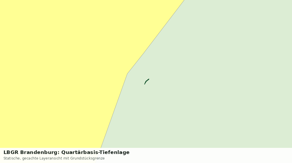 Statische Kartenansicht: LBGR Brandenburg: Quartärbasis-Tiefenlage