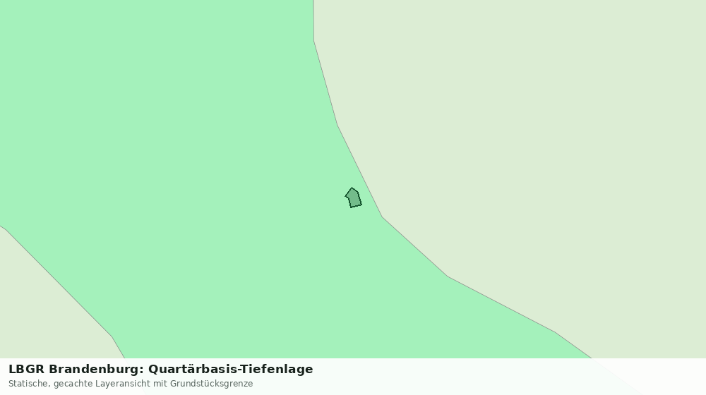 Statische Kartenansicht: LBGR Brandenburg: Quartärbasis-Tiefenlage