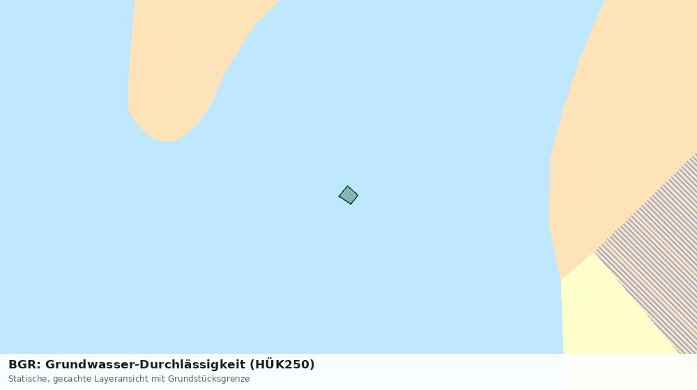 Statische Kartenansicht: BGR: Grundwasser-Durchlässigkeit (HÜK250)