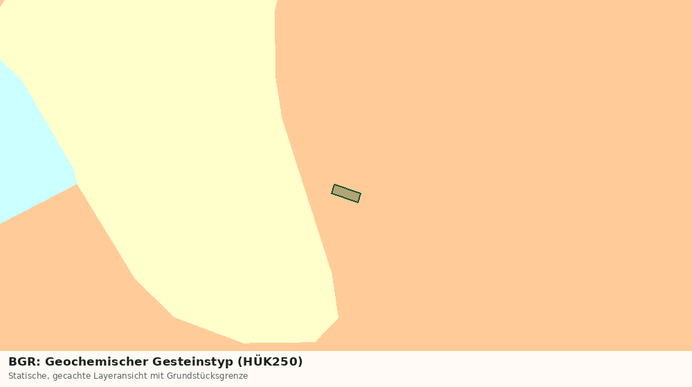 Statische Kartenansicht: BGR: Geochemischer Gesteinstyp (HÜK250)