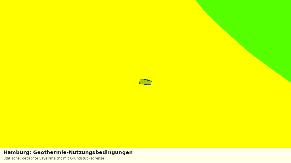 Statische Kartenansicht: Hamburg: Geothermie-Nutzungsbedingungen