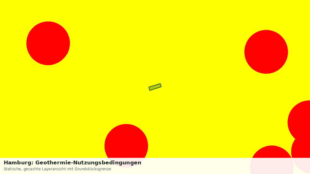Statische Kartenansicht: Hamburg: Geothermie-Nutzungsbedingungen