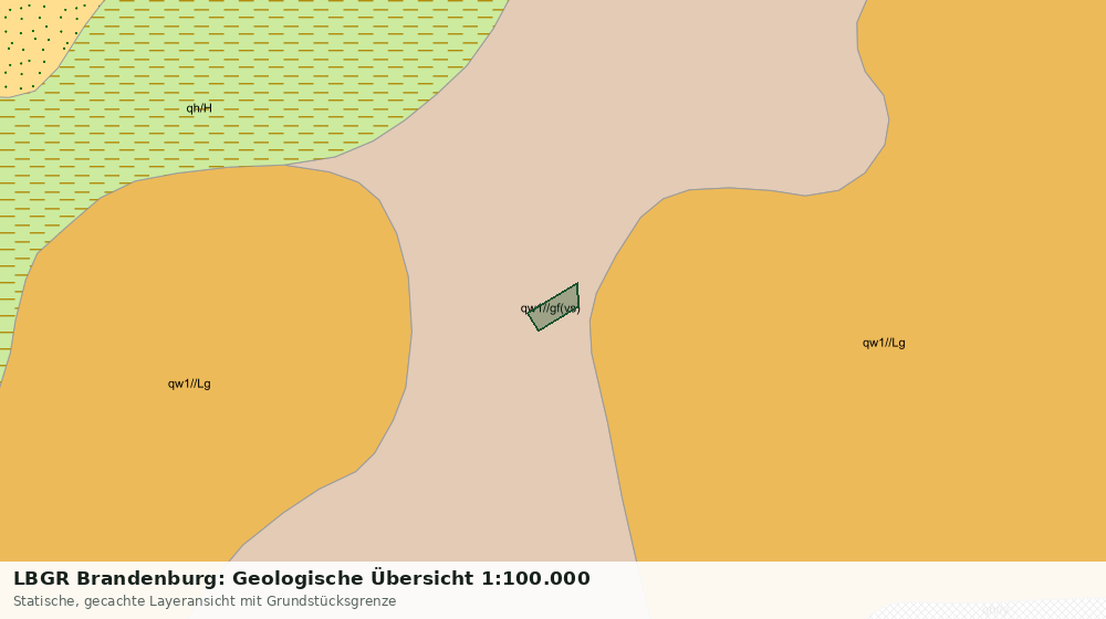 Statische Kartenansicht: LBGR Brandenburg: Geologische Übersicht 1:100.000
