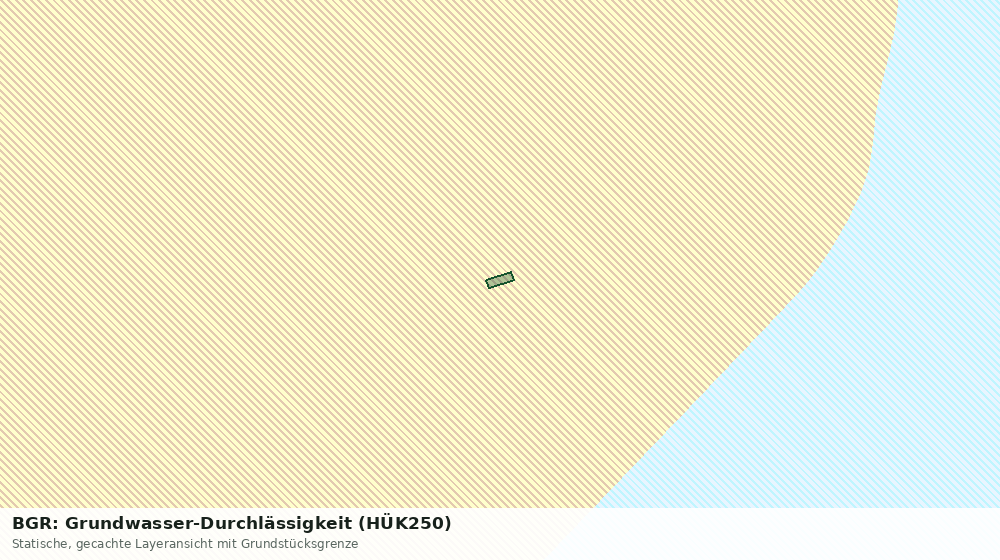 Statische Kartenansicht: BGR: Grundwasser-Durchlässigkeit (HÜK250)