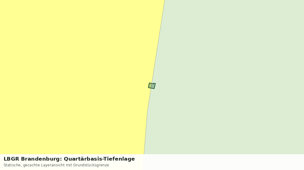Statische Kartenansicht: LBGR Brandenburg: Quartärbasis-Tiefenlage