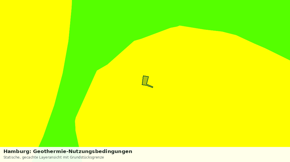Statische Kartenansicht: Hamburg: Geothermie-Nutzungsbedingungen