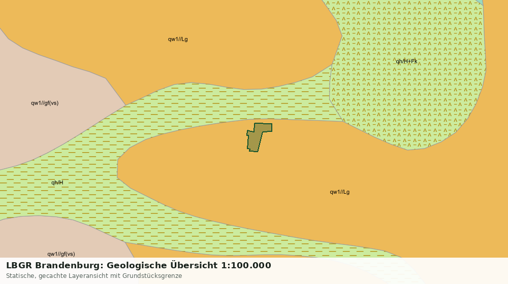 Statische Kartenansicht: LBGR Brandenburg: Geologische Übersicht 1:100.000
